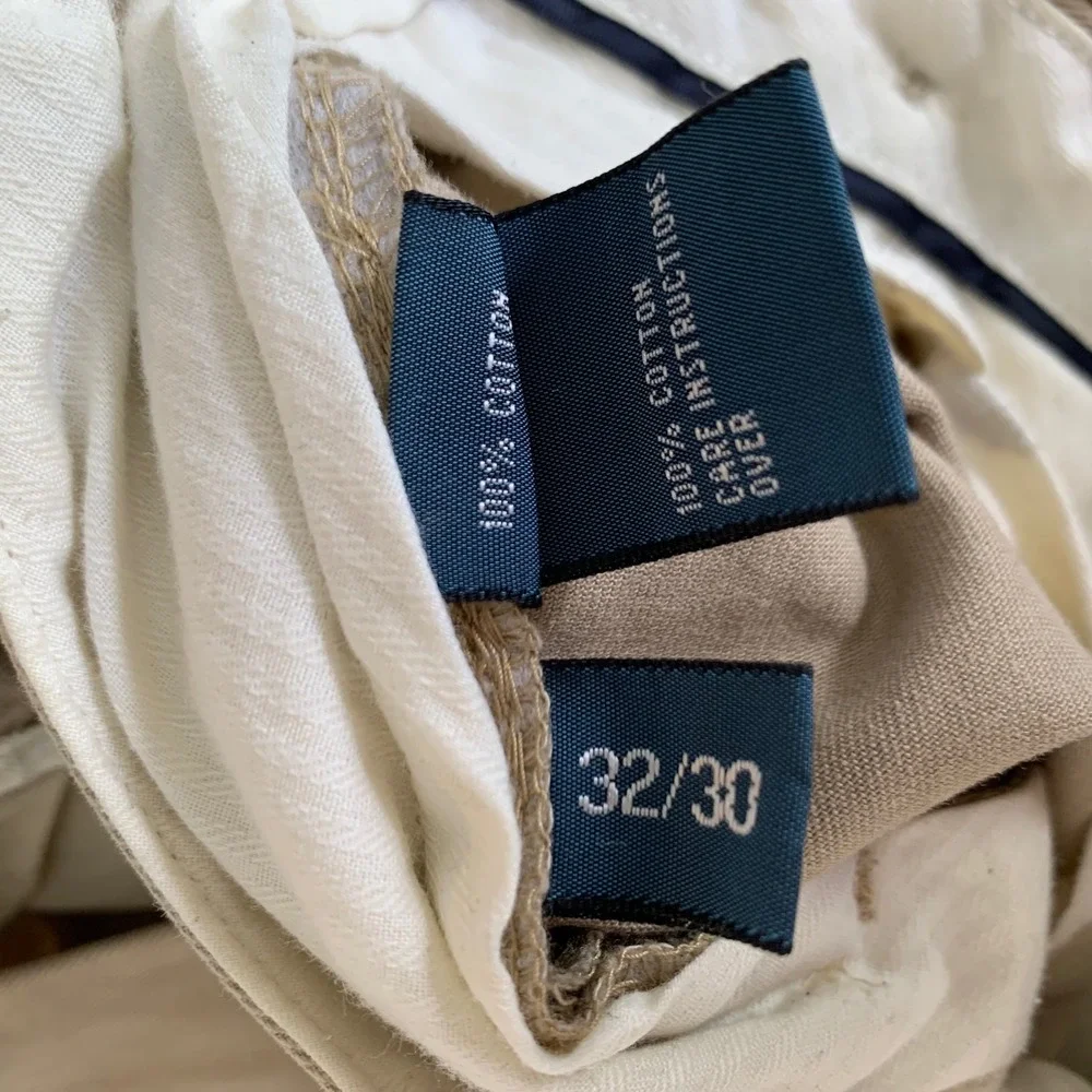 Polo Ralph Lauren Chino Pants Men 32x30 (30x28) Tan Khaki Straight Leg Cotton